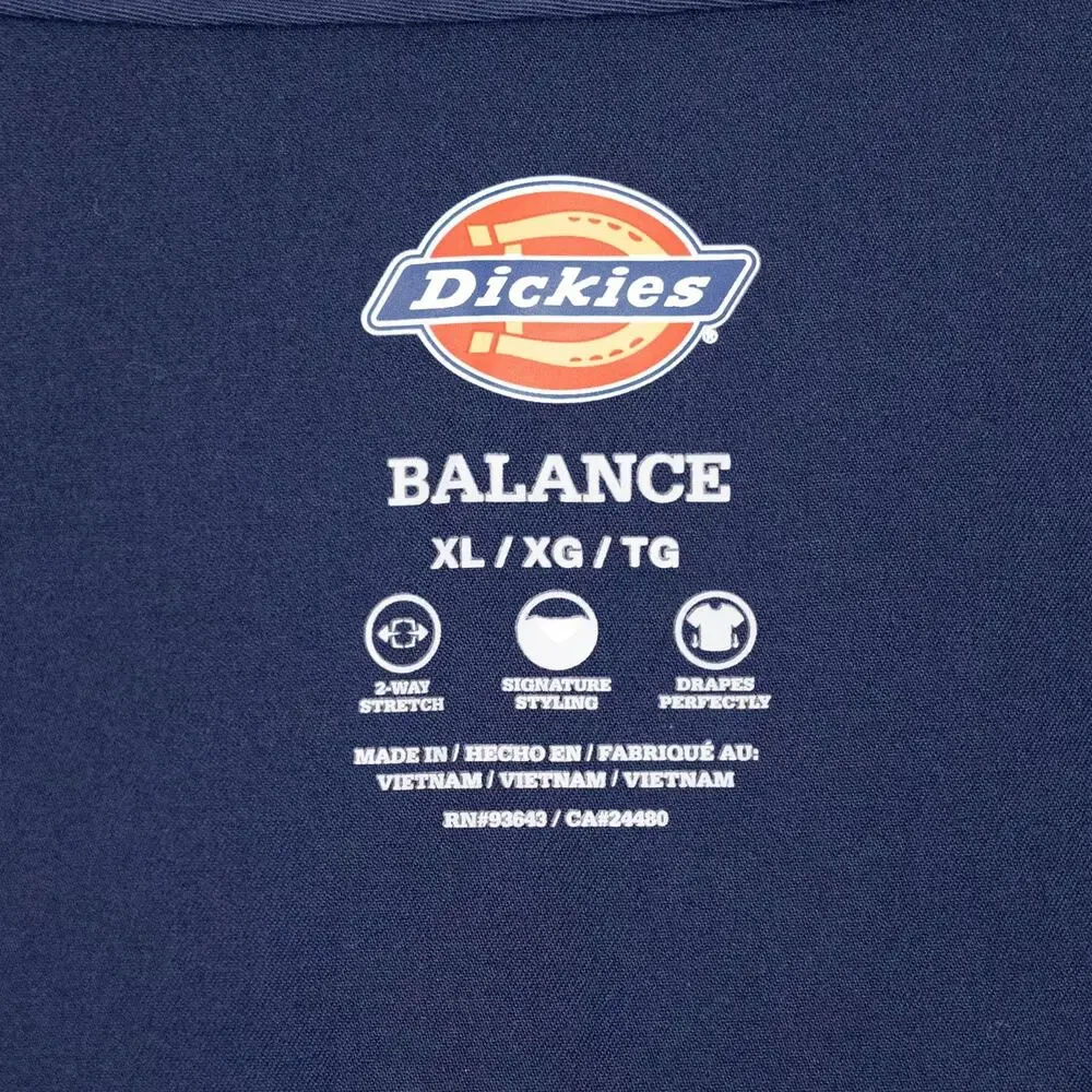 Dickies Women's Scrub Tops Shirts (Set of 3) XL Black Gray Blue Stretch Fabric - Picture 5 of 5